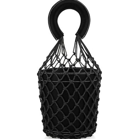 STAUD Handbags - STAUD Black Leather Bucket Bag
